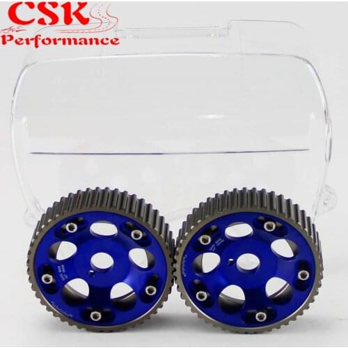 Cam Gear Pulley + Cam Cover Kit Fits For Toyota 1JZ 1JZGTE 1JZ-GTE 88-92 Red/Blue/Purple