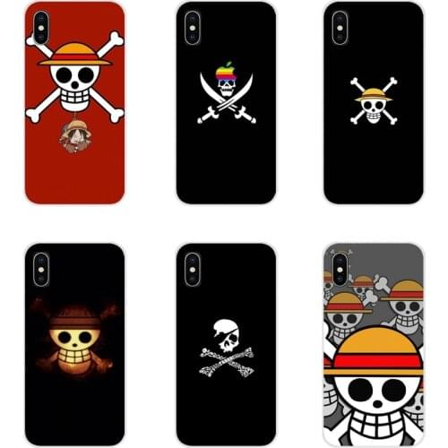 Cool One Piece Straw Hat skull flag Accessories Case Covers For Xiaomi Redmi 4A S2 Note 3 3S 4 4X 5 Plus 6 7 6A Pro Pocophone F1