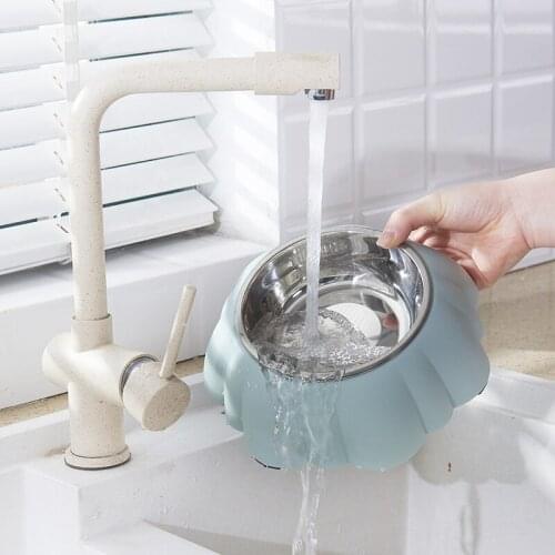 Dog Bowl Travel Pet Dry Food Bowls for Cats Dogs Pink Dog Bowls Outdoor Drinking Water Fountain Pet Dog Dish Feeder Goods