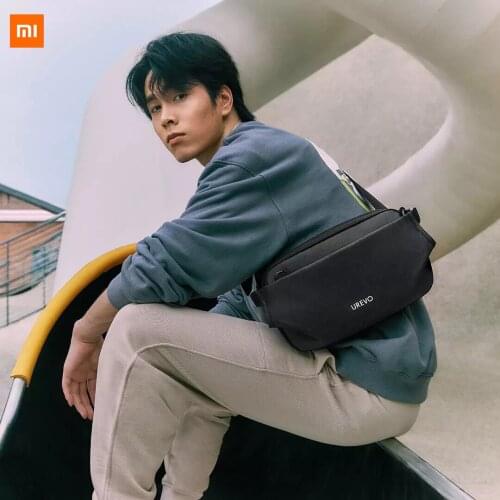 Xiaomi Mijia Youpin UREVO Fashion function chest bag black Waterproof and wear-resistant