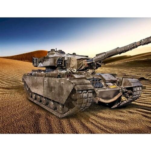 Painting By Number 40X50CM DIY Tank In The Desert Still Life Wall Art Gift DIY Pictures By Numbers Canvas Kits Home Decoration