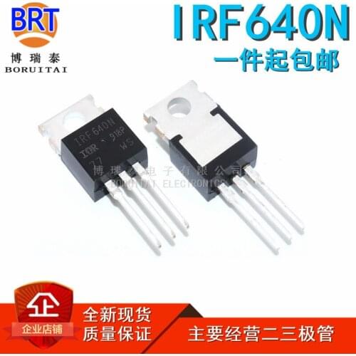 10pcs/lot IRF640N TO220 640 IRF640NPBF IRF640 TO-220 new and original IC Chipset