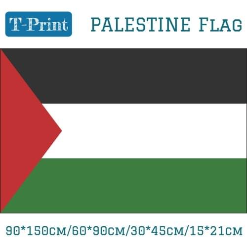 Palestine National Flag 90*150cm/60*90cm/15*21cm/30*45cm Car Flag 3x5ft Polyester Printing Banners