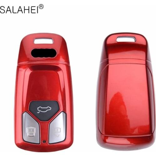 Luxury New ABS Car Key Case Cover Shell For Audi A1 A3 A4 A5 A6 A7 A8 B9 Quattro Q3 Q5 Q7 TT TTS 8S 2009-2017 Auto Accessories