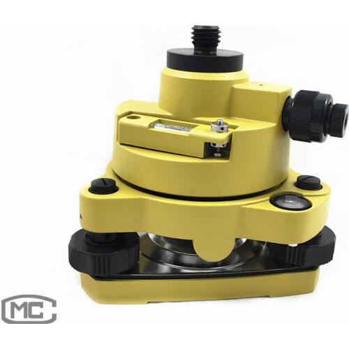 NEW YELLOW TRIBRACH & ADAPTER WITH OPTICAL PLUMMET FOR PRISM SET