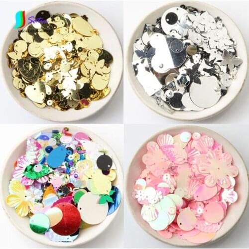 Wholesale DIY Beads Sewing Material Handmade Creative Jewelry, Multi-color Random Mixed Wedding Dress Accessories Sequins A0077F