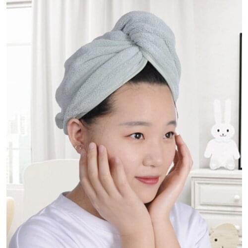 Microfiber towel hair hair drying turbanWomen Towels Girls Hair Drying Hat Quick-dry Hair Towel