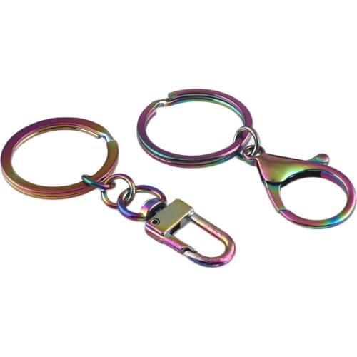 Rainbow Swivel Clasps claw,swivel spring hook,keychain pendant key ring charm,Lobster Clasp Purse Clasps,strap Purse hook,Handba