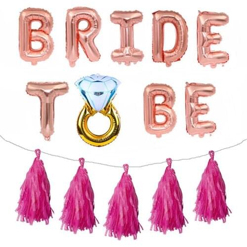 Wedding Decoration Letter Foil Balloon Mr Mrs Bridal Shower Team Bride To Be Balloon Decor Hen Party Bachelorette Party Supplies