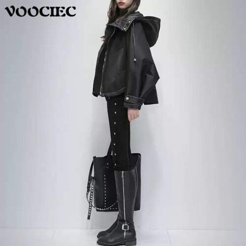 Женские куртки с капюшоном VOOCIEC China At AliExpress