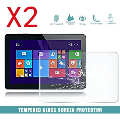 2Pcs Tablet Tempered Glass Screen Protector Cover for Cube I7 Stylus Tablet PC Anti-Screen Breakage HD Tempered Film