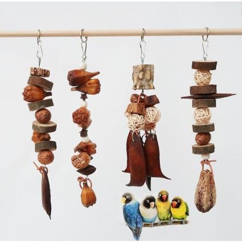 Bird Chewing Toy Parrot Toy Bite Resistant Bird Block Tearing Toy Cockatiels Parakeet Training Educational Toy Bird Accessories