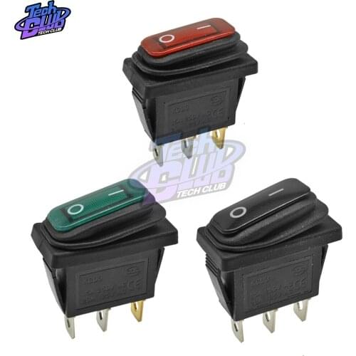 1PCS KCD3 Rocker Switch ON-OFF 2 Position 3 Pin Electrical equipment With Light Power Switch 16A 250VAC/ 20A 125VAC