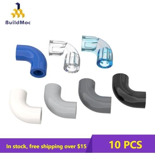 10PCS Bricks 25214 1x190 elbow connector ldd25214 Brick For Building Blocks Parts DIY Educational Parts Toys