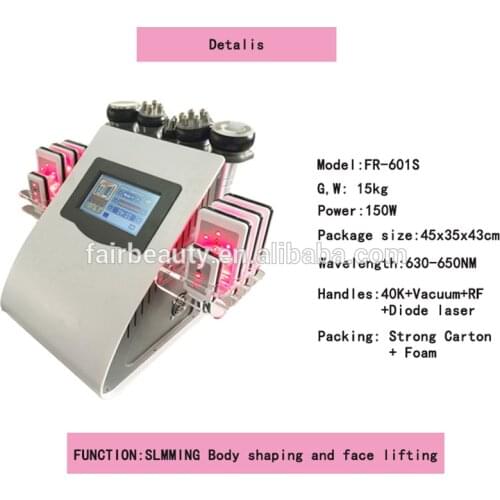 Factory Price Radio frequency 40k or 80k Cavitation Vacuum Lipo Laser Body Slimming Machine