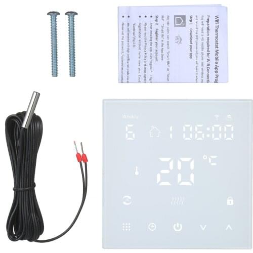 Wi-Fi Smart Digital Thermostat Temperature Controller APP Control LCD Display Touch-Control Panel Programmable Timer