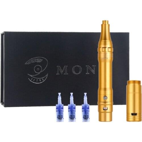 Electric Wireless Auto Microneedling Pen Easy Control Microneedle Semi-permanent Makeup Embroidery Tattoo Eyebrow Machine