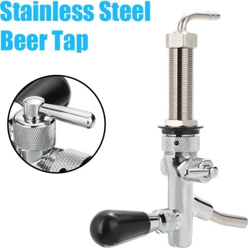 G5/8 Thread Beer Tap Adjustable Flow Control Beer Tap 98mm Stainless Steel for Home Brewing Bar Beer Wine DIY Barware Tool