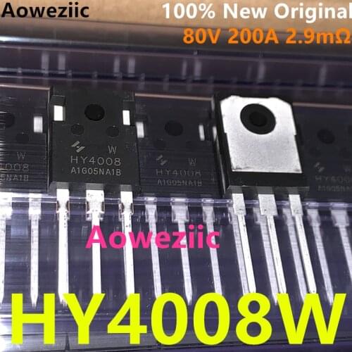 Aoweziic 10pcs/lot original MOSFET HY4008W HY4008 4008 80V 200A TO-3P inverter Ultra chip 100% New