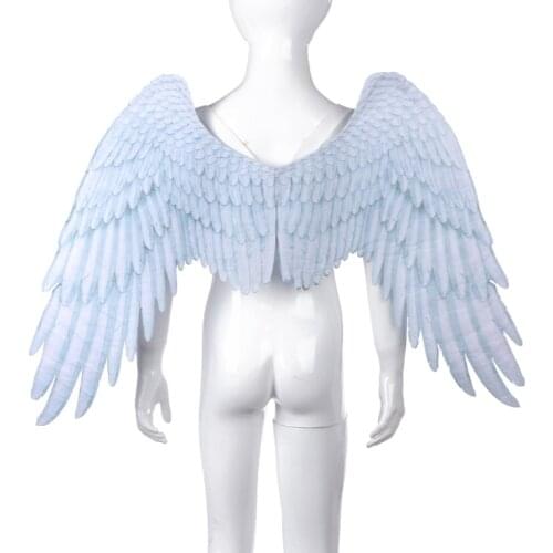 3D Angel Wings Costume Cosplay Wings Halloween Theme Party for 5-10 Years Old Children\s