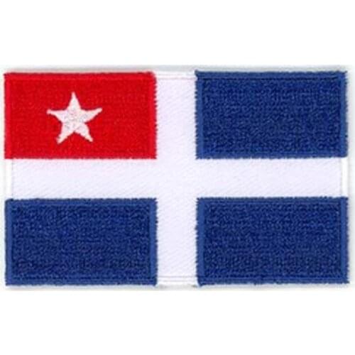 Crete Embroidered Iron On Patch Embroidery Patch Embroidered Labels for Clothing Fashion Label Tags Twill with Heat Cut Edge