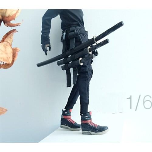 Best Sell 1/6th Soldier Multifunctional Waist Belt 3ATOYS Trend Black For Usual Doll Soldier Accessories