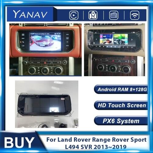 Android 10.0 GPS Navigation Multimedia Player Car Radio Audio For Land Rover Range Rover Sport L494 SVR 2013~2019 Video CarPlay