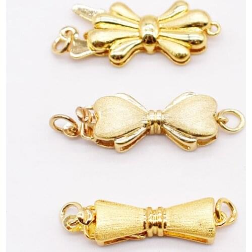 One pcs yellow Jewelry Clasp for making jewelry necklace DIY string wholesale hook FPPJ FPPJ