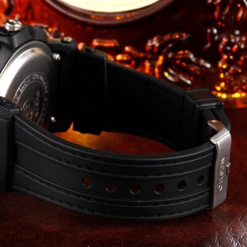 OHSEN AD1209 High Quality Rubber Watch Band With Pin buckle
