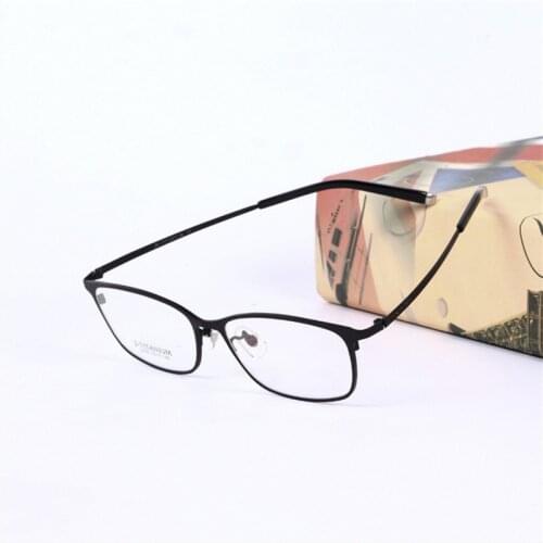 The Big Box Fashion Eye Mens Glasses Frames Prescription Eyewear Pure Titanium Ultra-light Full Frame Mens Eyeglass Frames 76