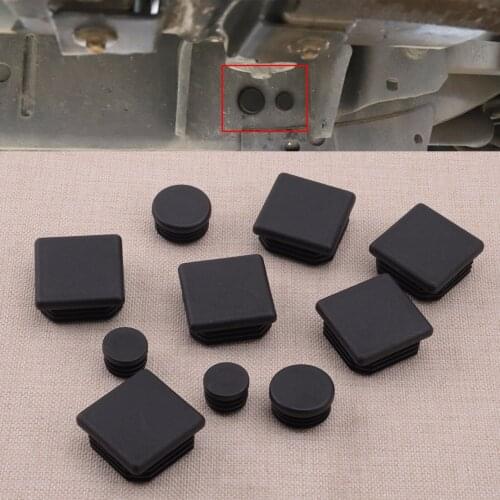 CITALL 10pcs Car Chassis Rubber Waterproof Stopper Plugs Fit for Jeep Wrangler JK 2007-2010 2011 2012 2013 2014 2015 2016 2017