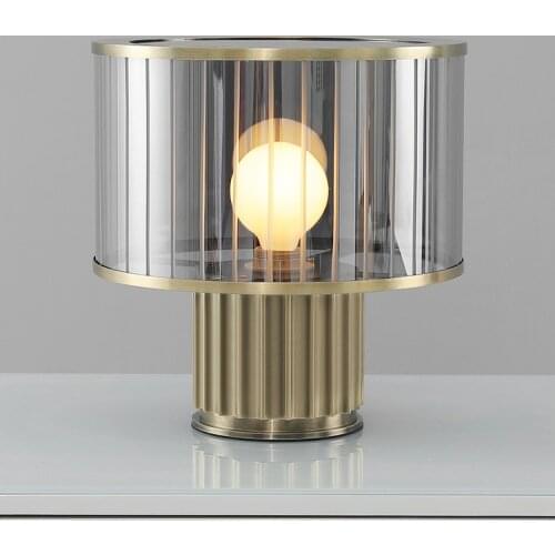 Modern minimalist glass table lamp creative personality living room bedroom study bedside exhibition hall decorative lamp