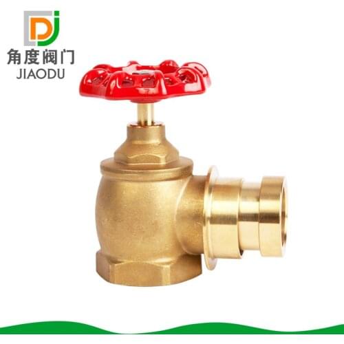 High quality brass fire special valve angle fire lock button valve