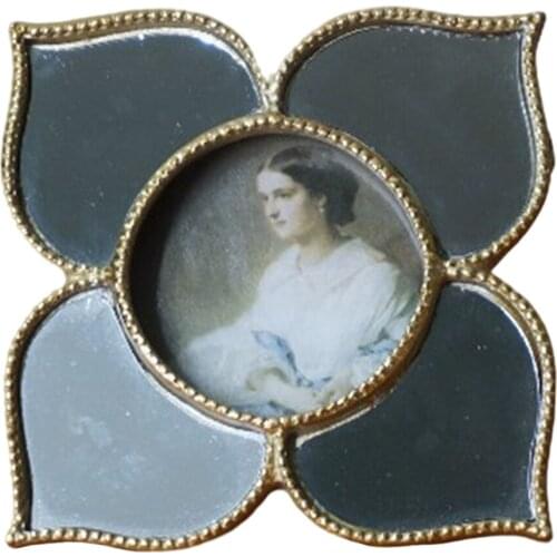 Makeup Mirror Photo Frame Golden Picture Frames Dresser Mirror Ornaments