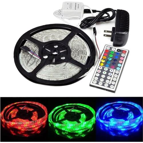1 roll 5M SMD 3528 300LEDs RGB LED Strip Light 12V non-waterproof
