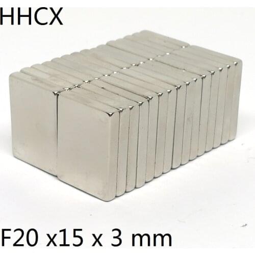 10PCS/LOT Magnet 20x15x3 N35 Strong NdFeB Rare Earth Magnets 20*15*3 Neodymium mm Magnet 20 x 15 x 3 for motor