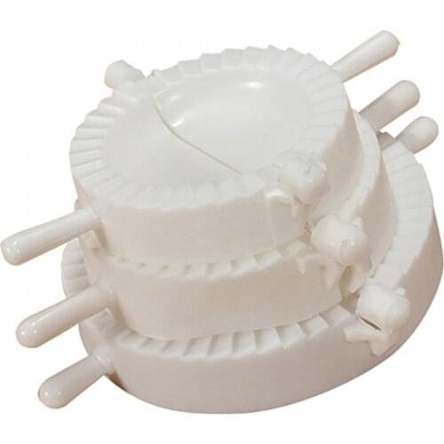 3Pcs 3 Sizes Kitchen Dumpling Molds plastic Dough Press Dumpling Pie Ravioli Mould Cooking Pastry Chinese Food Jiaozi Maker