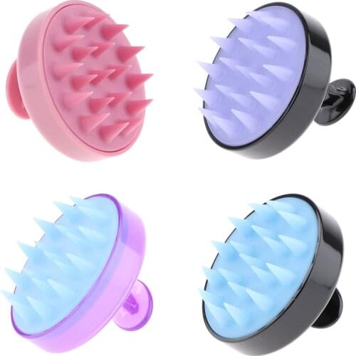 4 Piece Shower Shampoo Hair Scalp Massager Brush Silicone Body Wash Comb