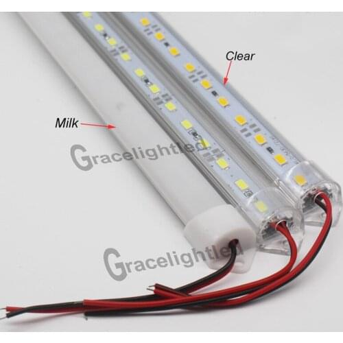 5pcs*50cm DC12V SMD 5730 LED Hard Rigid LED Strip Bar Light Aluminium shell +pc cover LED Bar Light 5730