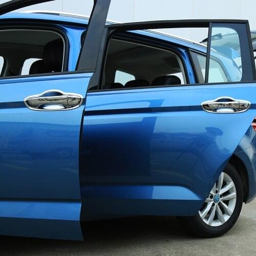 For Touran 2016 2017 2018 2019 ABS Plastic Car door protector Handle Decoration Cover Trim accessories car styling 8pcs