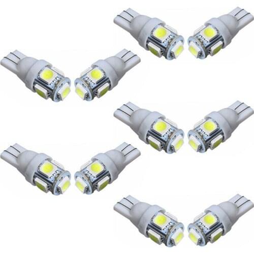 Accessory Car Lights License Plate Interior LED 6000K 5W Replacement T10