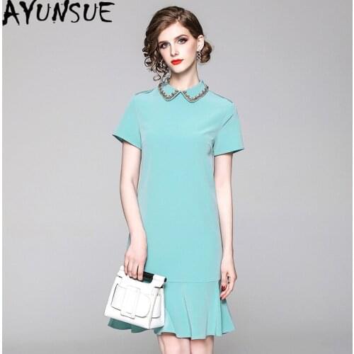 Офисные летние платья AYUNSUE China At AliExpress