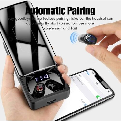 2021 Wireless Heahphone Charge Case HD Stereo Bluetooth 5.0 Earphone With Microphone Sport Touch Control Waterproof Earbuds