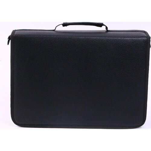 Luxury School Pencil Case for Girls Boys Marker Pen Case Bag Large 48/80/120/168 Holes Penal Pencilcase PU Penalties Stationery