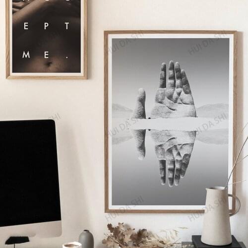 Black And White Printable Art, Modern Wall Decor, Photography Art, Hand Photography, Hand In The Desert, MANO DEL DESIERTO
