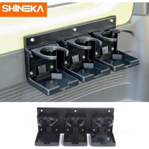 SHINEKA Drinks Holders For Suzuki Jimny 2019+ Car Rear Seat Side Cup Holder Bracket Accessories For Suzuki Jimny 2019 2020 2021