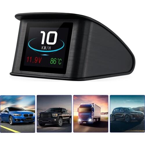 HUD OBD2 Car Gauges On-board Computer Overspeed Alarm Auto Speedometer Head Up Display Fuel Consumption Temperature Warning