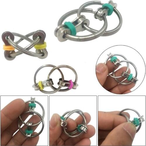 Chain Fidget Toy Hand Spinners Key Ring Sensory Toys Stress Relieve ADHD Top Fidget Spinner Baby Sress Relief Toys