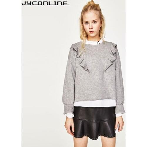 Женские короткие толстовки Jyconline China At AliExpress