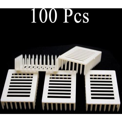 100PCS Queen Needle Type Imprison Bee Tool Cage Plastic Catcher Cell Room Supplies Isolation Box Beekeeping Apiculture Equipment